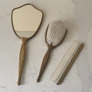 Vintage Globe Vanity Set of 3